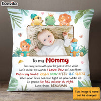 Personalized Gift For Daughter New Mom I Love You Dinosaur Theme Pillow 27091 thumb 1