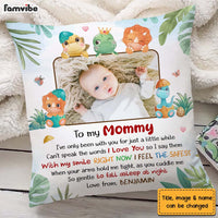 Personalized Gift For Daughter New Mom I Love You Dinosaur Theme Pillow 27091 thumb 1