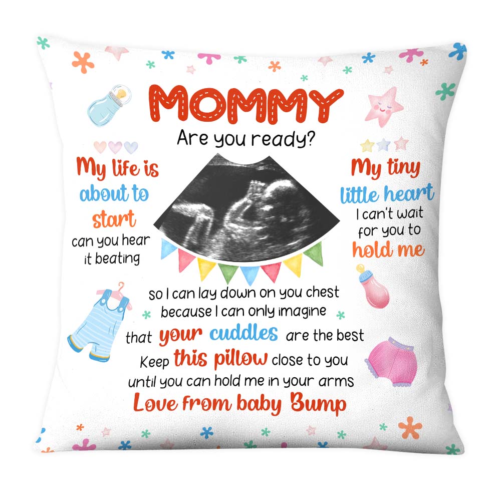 Personalized Gift For Daughter New Mom My Life Is About To Start Pillow 27098 Primary Mockup