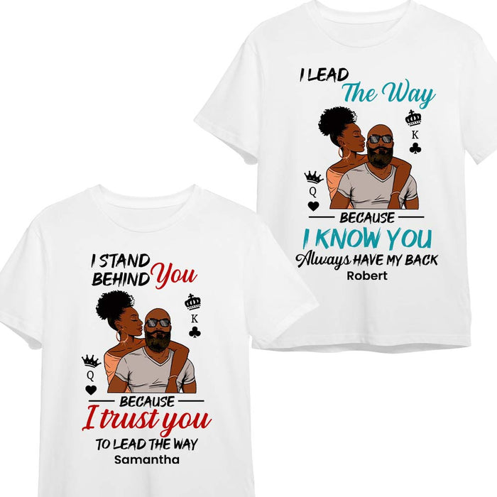 Personalized Gift For Him For Her For Couple Lead The Way Couple T Shirt 27100 1