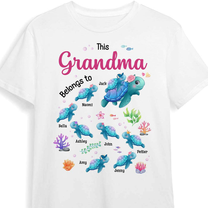 Personalized Gift For Grandma Turtle Belongs To Shirt - Hoodie - Sweatshirt 27103 1