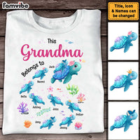 Personalized Gift For Grandma Turtle Belongs To Shirt - Hoodie - Sweatshirt 27103 thumb 1