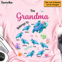 Personalized Gift For Grandma Turtle Belongs To Shirt - Hoodie - Sweatshirt 27103 thumb 1