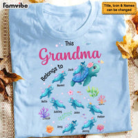 Personalized Gift For Grandma Turtle Belongs To Shirt - Hoodie - Sweatshirt 27103 thumb 1