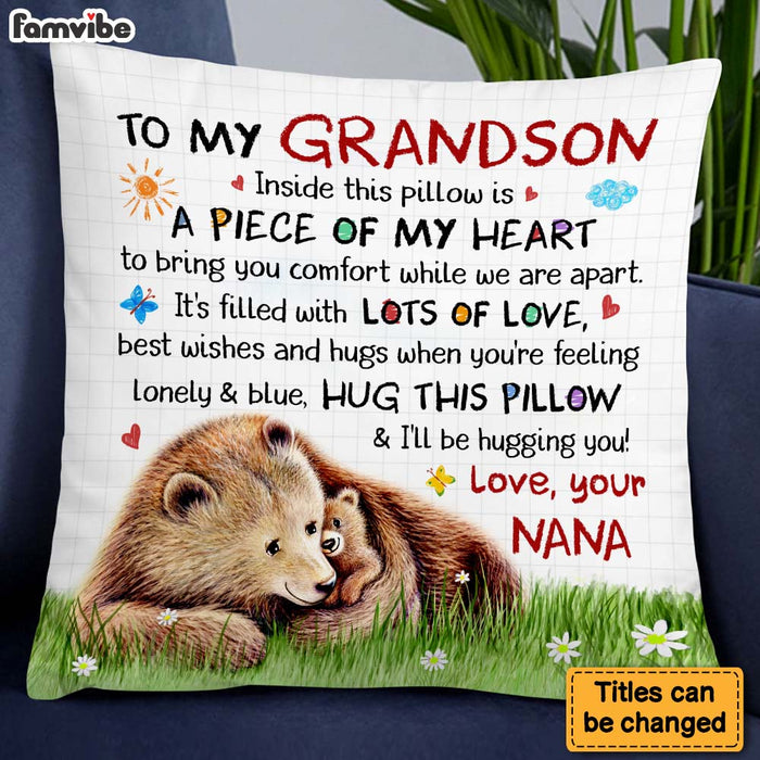 Personalized Gift For Grandson Bear Inside This Pillow 27104 1