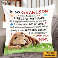 Personalized Gift For Grandson Bear Inside This Pillow 27104 thumb 1