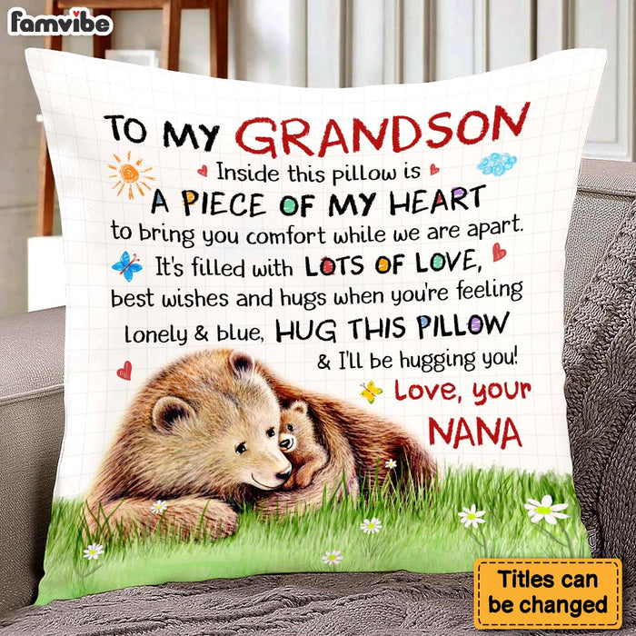 Personalized Gift For Grandson Bear Inside This Pillow 27104 1