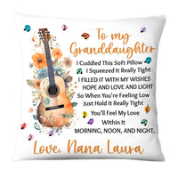 Personalized Gift For Granddaughter Love Music Cuddled This Pillow 27106 thumb 1