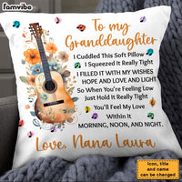 Personalized Gift For Granddaughter Love Music Cuddled This Pillow 27106 thumb 1