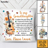 Personalized Gift For Granddaughter Love Music Cuddled This Pillow 27106 thumb 1