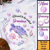 Personalized Gift For Grandma Turtle Blessed To Be Called Grandma Shirt - Hoodie - Sweatshirt 27108 thumb 1