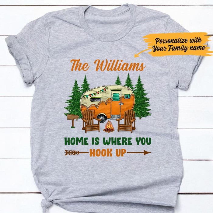 Personalized Camping Family White T Shirt JN231 95O47 1