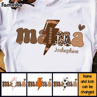 Personalized Gift For Daughter Baseball Mama Leopard Sport Mom Shirt - Hoodie - Sweatshirt 27111 thumb 1