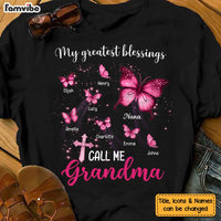 Personalized Gift For Grandma My Greatest Blessings Butterfly Shirt - Hoodie - Sweatshirt 27118 thumb 1