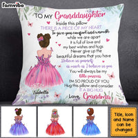 Personalized Gift For Granddaughter My Heart Inside This Pillow 27123 thumb 1