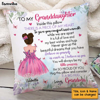 Personalized Gift For Granddaughter My Heart Inside This Pillow 27123 thumb 1