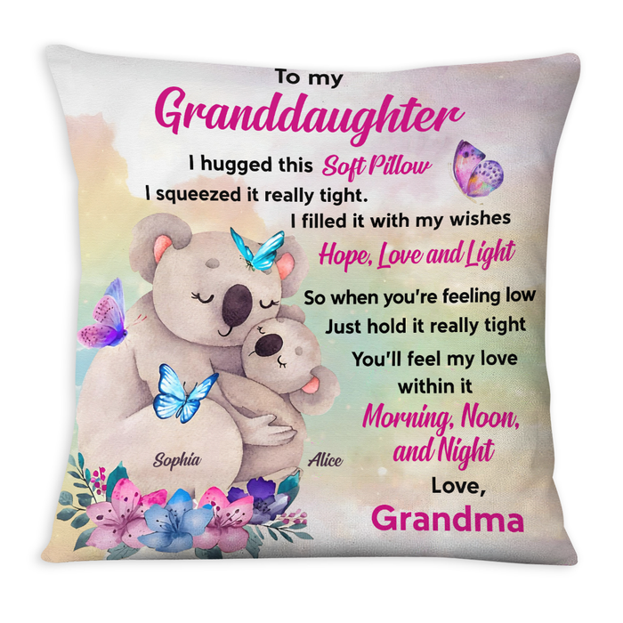 Personalized Gift for Granddaughter Koala Hug Pillow 27128 1