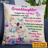 Personalized Gift for Granddaughter Koala Hug Pillow 27128 thumb 1