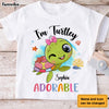 Personalized Gift For Granddaughter Grandson Turtle Kid I'm Turtley Adorable Kid T Shirt 27129 1