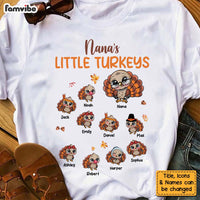 Personalized Gift For Grandma Thanksgiving Little Turkey Shirt - Hoodie - Sweatshirt 27130 thumb 1