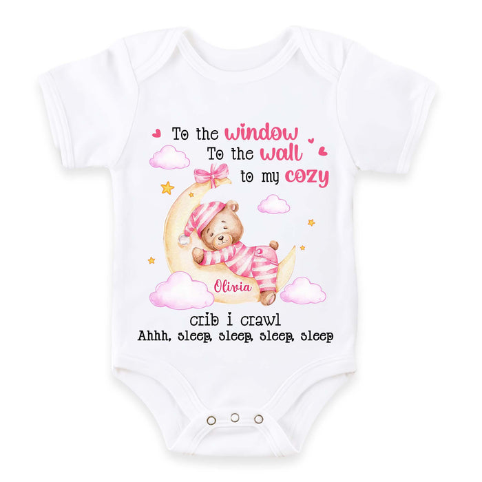 Personalized Gift For Baby To The Window To The Wall Baby Onesie 27135 1