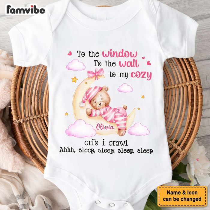 Personalized Gift For Baby To The Window To The Wall Baby Onesie 27135 1