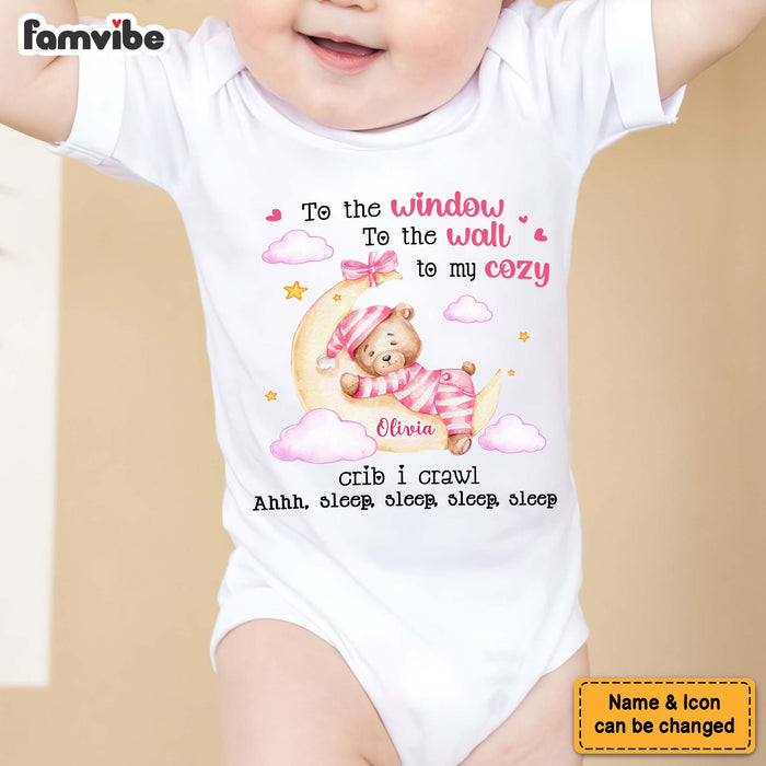 Personalized Gift For Baby To The Window To The Wall Baby Onesie 27135 1