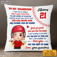 Personalized Gift For Grandson Baseball Pillow 27136 thumb 1