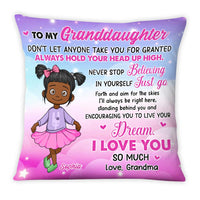 Personalized Gift For Granddaughter Go Forth Aim For The Skies Pillow 27137 thumb 1