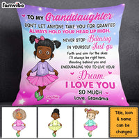 Personalized Gift For Granddaughter Go Forth Aim For The Skies Pillow 27137 thumb 1