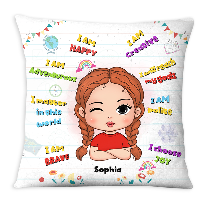 Personalized Gift For Granddaughter I am Happy Pillow 27141 1