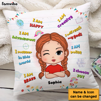 Personalized Gift For Granddaughter I am Happy Pillow 27141 thumb 1