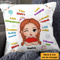 Personalized Gift For Granddaughter I am Happy Pillow 27141 thumb 1