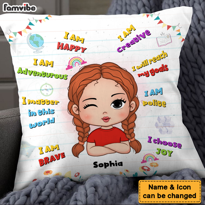 Personalized Gift For Granddaughter I am Happy Pillow 27141 1