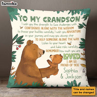 Personalized Gift For Grandson I Wish You The Strength Pillow 27143 thumb 1