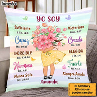 Personalized Gift for Granddaughter Daughter Yo Soy Inspiracion Spanish Bible Pillow 27146 thumb 1