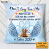 Personalized Photo Pet Memorial Gift for Dog Mom Loss Of Dog Cat Don't Cry For Me Pillow 27149 1