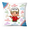 Personalized Gift For Baseball Grandson Affirmation Pillow 27154 1