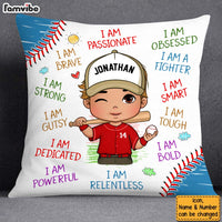 Personalized Gift For Baseball Grandson Affirmation Pillow 27154 thumb 1