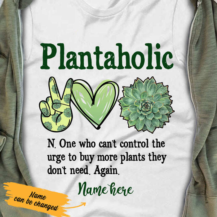 Personalized Plantaholic Funny Plant T Shirt AG271 87O36 1