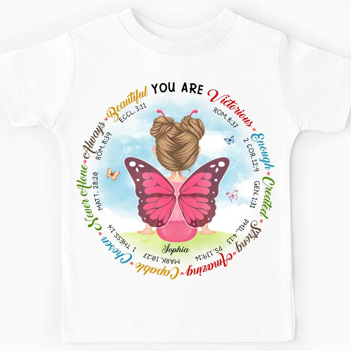 Personalized Gift for Granddaughter You Are Beautiful Victorius Kid T Shirt 27159 1