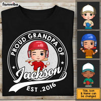 Personalized Gift For Grandpa Baseball Proud Shirt - Hoodie - Sweatshirt 27160 thumb 1
