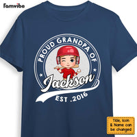Personalized Gift For Grandpa Baseball Proud Shirt - Hoodie - Sweatshirt 27160 thumb 1