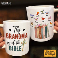Personalized Gift for Grandma Is Of The Bible Floral Books Mug 27162 thumb 1