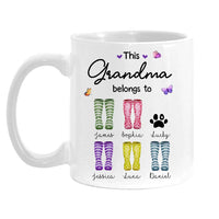 Personalized Gift For Grandma Wellies This Grandma Belongs To Mug 27163 thumb 1