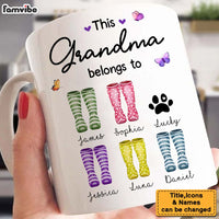 Personalized Gift For Grandma Wellies This Grandma Belongs To Mug 27163 thumb 1