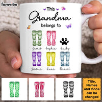 Personalized Gift For Grandma Wellies This Grandma Belongs To Mug 27163 thumb 1