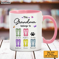 Personalized Gift For Grandma Wellies This Grandma Belongs To Mug 27163 thumb 1
