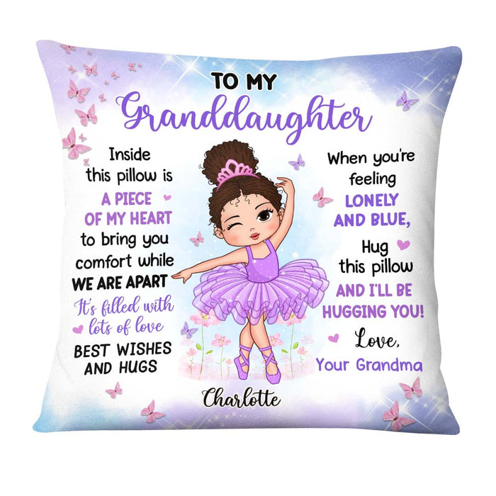 Personalized Gift For Granddaughter Ballet Theme Pillow 27166 1
