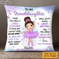 Personalized Gift For Granddaughter Ballet Theme Pillow 27166 thumb 1